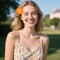 Flower Hawaiian Tropica Floral Hair Hibiscus Corn Poppy Hair Clips